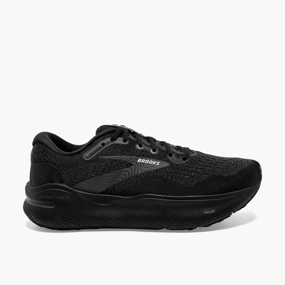 Chaussures Running Route Brooks Ghost Max Noir Femme | UMU-5920004